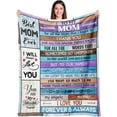 thumbnail image 1 of Gifts for Mom, Mom Birthday Gifts, Mom Gifts from Daughters Son, Gifts for Moms Who Have Everything, Best Mom Gifts for Christmas Ideas, to My Mom Anniversary Throw Blanket 60"x50", 1 of 1