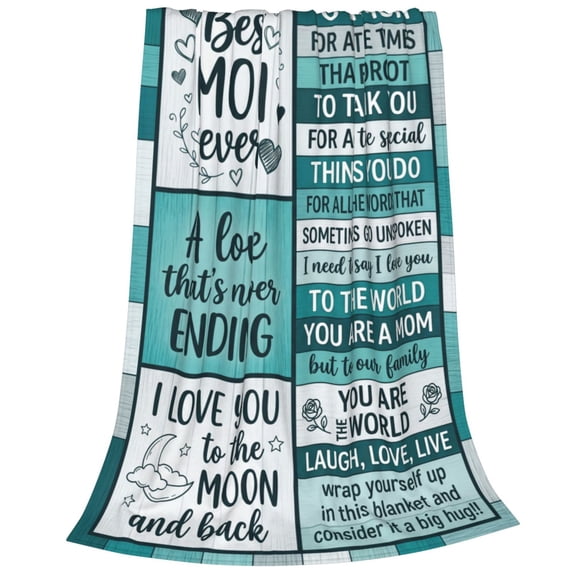 Gifts for Mom, Mom Birthday Gifts, Mother Blanket Gifts from Daughters Son, Mommy Throw Blanket Presents for Thanksgiving, Christmas, Valentines 50x40