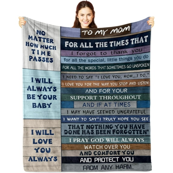Gifts for Mom, Mom Christmas/Birthday Gifts Blanket, Mom Gifts, New Mom Gifts, for Mom, Gifts for Mom from Daughter/Son, Mother Gifts, Mom to Be Gift Throw Blanket 60x50in