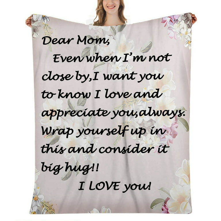  Gifts for Mom I Love You Mom Blanket Birthday