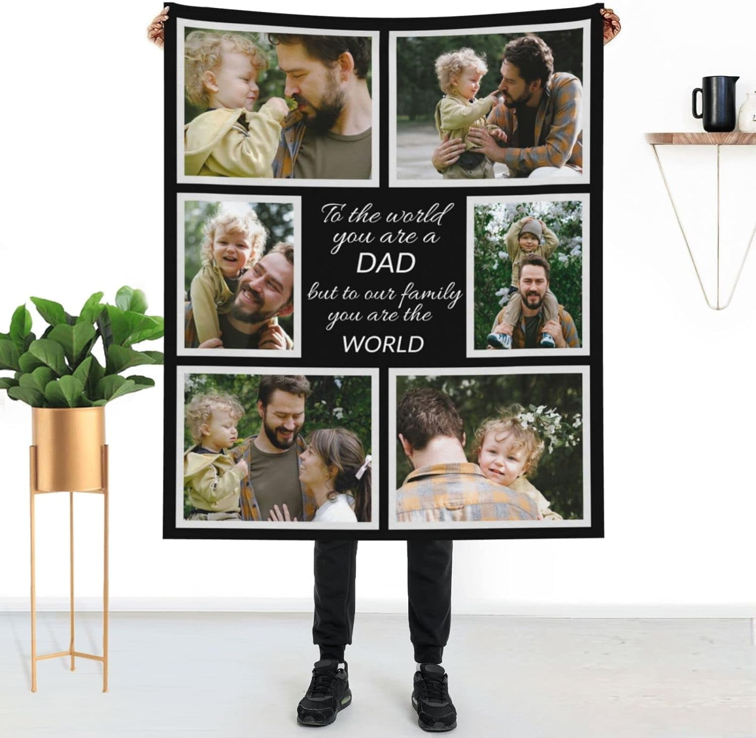 Gifts for Mom Mothers Day Blanket Blankets with Photos Personalized
