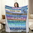 thumbnail image 1 of Gifts for Mom from Son or Daughter for Birthday, Christmas, Mom Throw Blanket 60"x80", Snuggly Soft Unique Lamb Plush Mother Blanket Filled with Words to Say Love You Mom Gifts for Women, 1 of 6