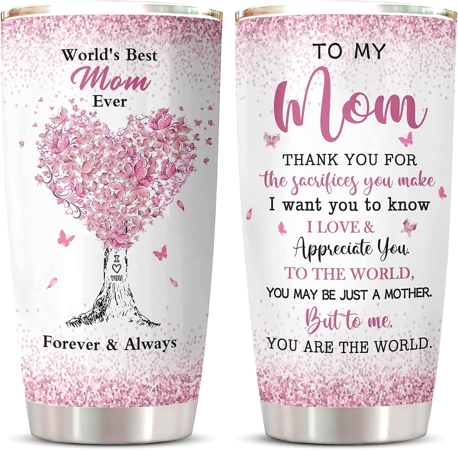 Mom Tumbler Gift from Son – Behind Every Great Man Is An Even Greater  Mother – Mother’s Day, Birthday Gift for Her