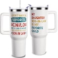 thumbnail image 1 of Gifts for Mother/Father In Law from Son In Law Funny Mother''s/Father''s Day Gifts for Mom Christmas Gift for Dad,40 oz Mom/Dad Tumbler with Handle Brithday Gift, 1 of 6