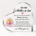 thumbnail image 1 of Gifts For Mother In Law, Mother In Law Gifts From Daughter In Law, Mother In Law Gifts, Mother In Law Birthday Gifts, Thank You For Being Acrylic Heart Sign Plaque Gift For Coworker Women, 1 of 6