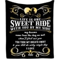 thumbnail image 1 of Gifts for Motorcycle Lovers, Birthday Gifts for Men/Women, Gifts for Husband/Wife Blanket 50"x60", Birthday Gifts for Him/Her, Anniversary Wedding Gift Ideas for Couples Sweet Ride Motorcycle, 1 of 6