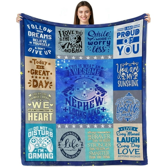 Gifts for Niece Throw Blanket 60"x50", Niece Gifts from Auntie, Niece Birthday Gift, Gifts for Niece from Aunt, Nieces Graduation Gift, Niece Gifts from Uncle Aunt, to My Niece Blanket