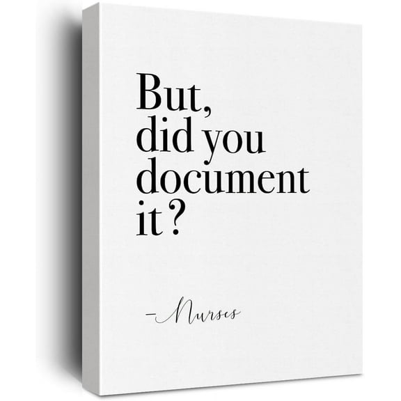 Gifts for Nurses Female Nurse Gifts Funny Office Gifts Office Decor Canvas Wall Art Framed Art Paintings Wall Decor Artwork Gifts for Coworkers Posters for Future Nurse Home Living Room Office Decor