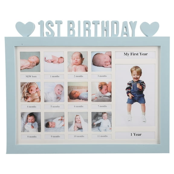 Baby Photo Album Frame for Newborn Girls, PVC Picture Book Keepsake Gift for Cherished Memories