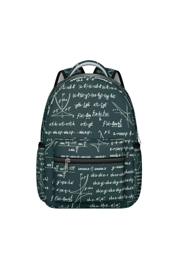 Gifts Scientific Formula Students Backpack Educational Wall Science Classroom School Bag with Chemistry Physics Biology Design, Durable and Lightweight for Students