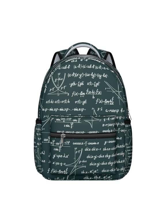 Formula Students Backpack Educational Wall Science Classroom School Bag with Chemistry Physics Biology Design, Durable and Lightweight for Students