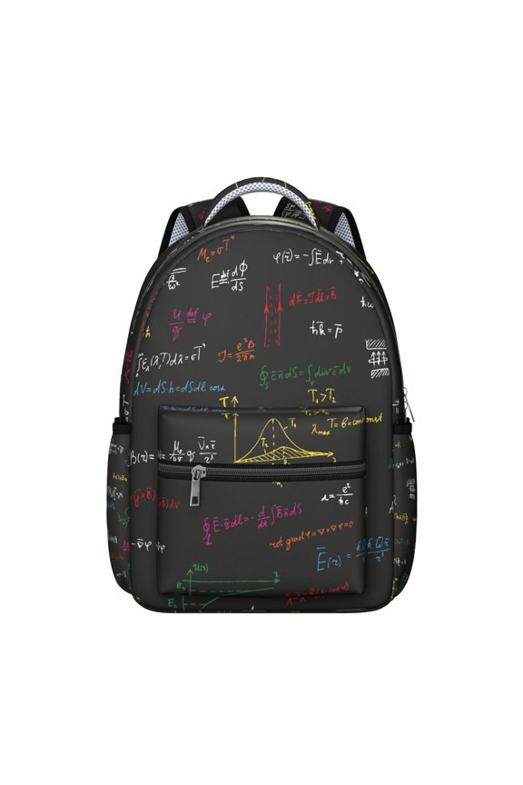 Gifts Scientific Formula Students Backpack Educational Wall Science Classroom School Bag with Chemistry Physics Biology Design, Durable and Lightweight for Students