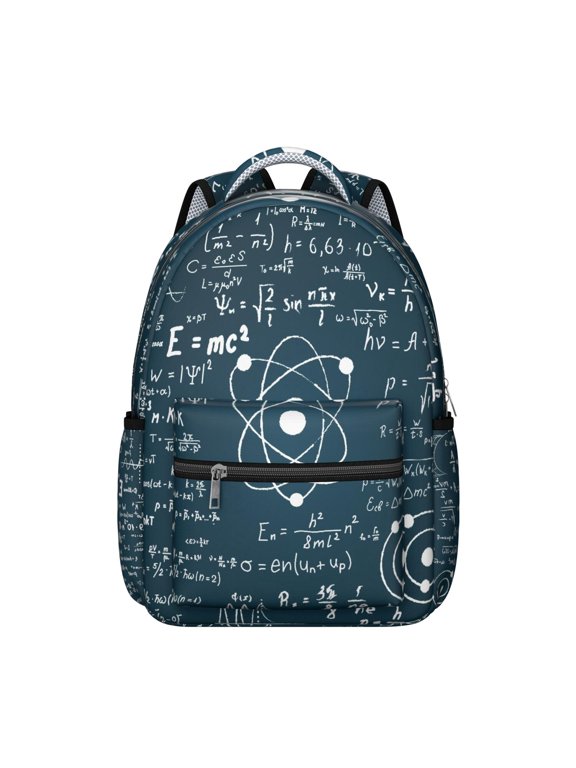 Gifts Scientific Formula Students Backpack Educational Wall Science Classroom School Bag with Chemistry Physics Biology Design, Durable and Lightweight for Students