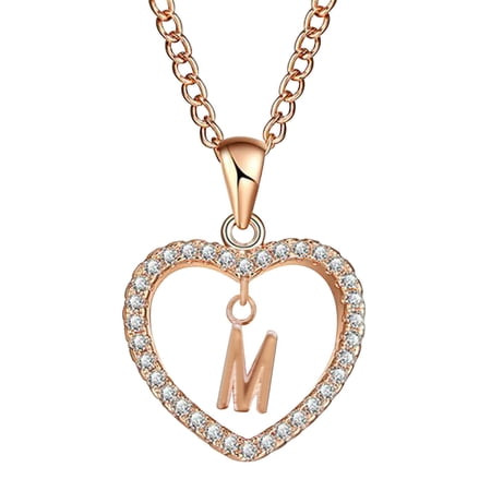 Gifts Sets for Womens Womens Fashion 26 English Letter Name Chain Pendant Necklaces Jewelry Valentine's Day Gifts