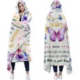 thumbnail image 1 of Gifts for Sister Birthday, Sister Hooded Blanket Wearable Blanket Sister Throw Blanket Hoodie Cozy Fleece Flannel Wearable Blanket Christmas Gifts for Sister, Sister Wearable Blanket, 1 of 6