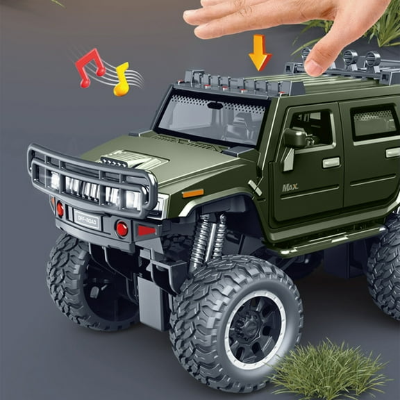 Gifts For Smart Kids,3 Year Old Boy Gift,Large Six-Wheel Off-Road Swat Car Toy Car Inertias Voice And Light Polices Car Model Boy Gift Toy Car Gifts For Children(MulticolorGreen)