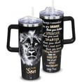 thumbnail image 1 of Gifts for Son - 40 oz Stainless Steel Tumbler with Handle and Straw - To My Son Birthday Gifts from Mom Dad, Graduation Christmas Gifts for Grown Son, Adult Son Gift Ideas, 1 of 6
