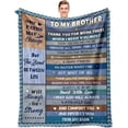 thumbnail image 1 of Gifts for Son, Son Gifts from Mom, Gifts for Adult Son, to My Son Gifts from Mom Dad, Birthday Graduation Gifts for Son, Adult Son Gift Ideas, Gift for My Son Blanket 60"x 50", 1 of 6