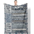 thumbnail image 1 of Gifts for Son, Son Gifts, Son Gifts from Mom, Gifts for Grown Son, Best Gifts for Adult Son, Birthday Gifts for Son Throw Blankets, Son Birthday Gifts, Graduation Gift Idea, 1 of 6