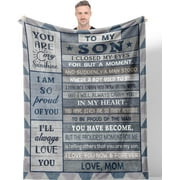 Gifts for Son, Son Gifts, Son Gifts from Mom, Gifts for Grown Son, Best Gifts for Adult Son, Birthday Gifts for Son Throw Blankets, Son Birthday Gifts, Graduati