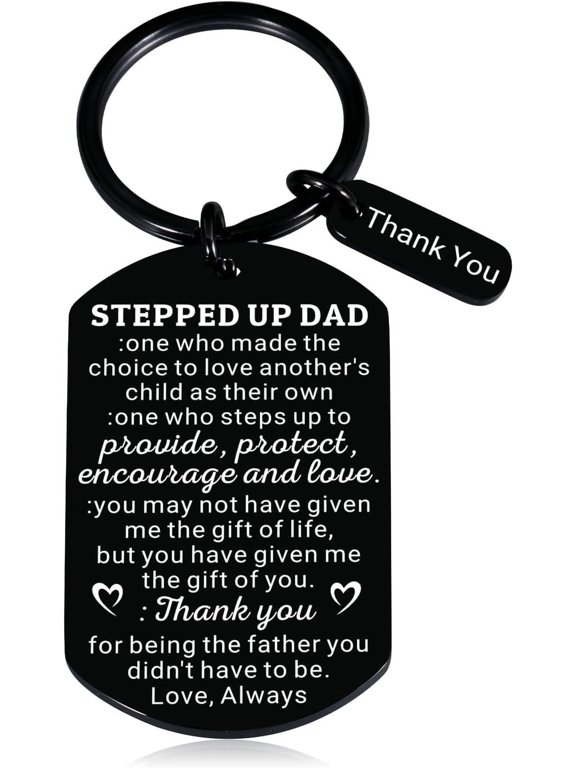 Gifts for Stepdad from Daughter Son,Dad Gifts for Fathers Day Christmas Birthday, I Love You Dad Keychain, First Fathers Day for New Dad, Cool Gifts for Dad Step Dad, Dad Stocking Stuffers