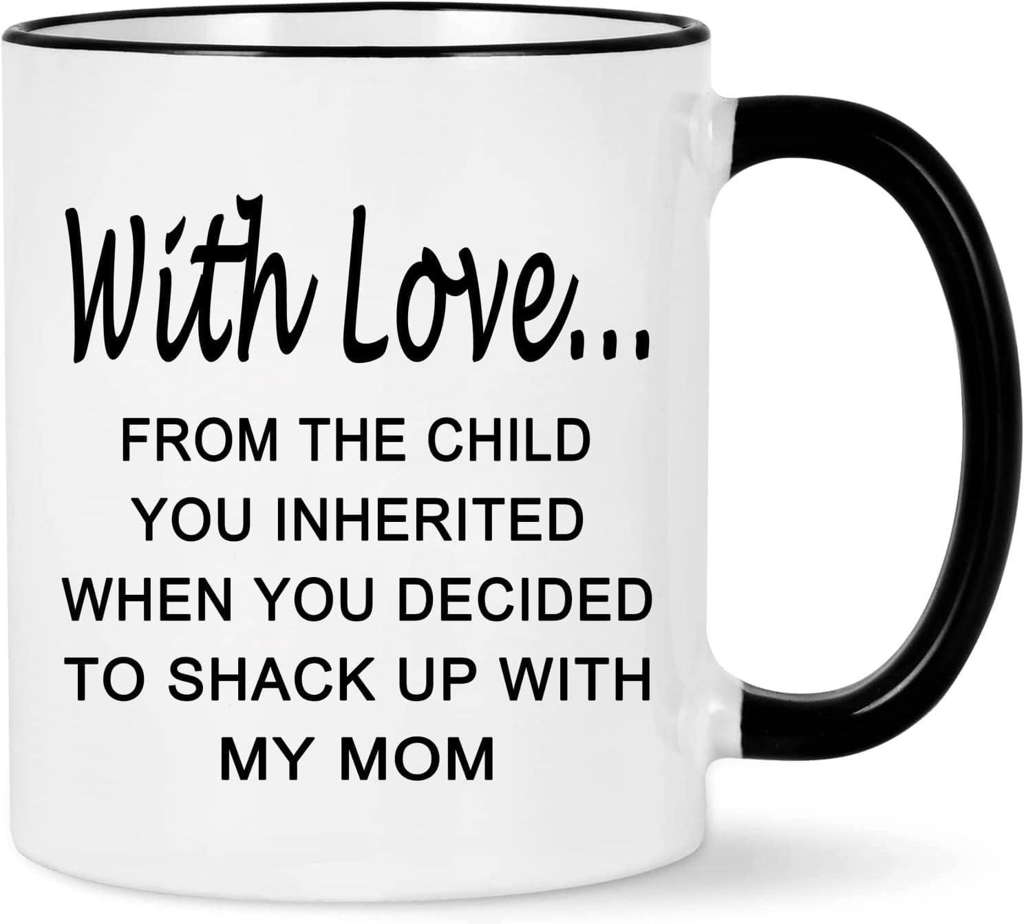 Funny Stepdad Mug - 11 Oz White Coffee Cup Gift From Stepdaughter For Birthday, Father's Day & Christmas