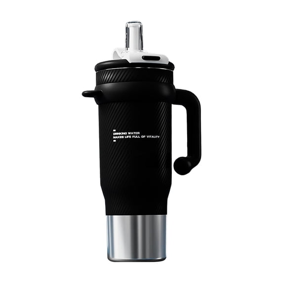 Gifts TTJ 40 oz Insulated Tumbler With Handle Stainless Steel Vacuum Cup Large-Capacity Travel Mug With Straw Double-Wall Thermo Cup Keeps Drinks Hot Or Cold For Hours