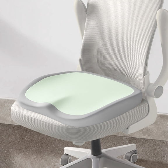 Gifts TTJ Color Block Thick Memory Foam Seat Cushion Ergonomic Coccyx Pressure Relief Office Chair Pad Non Slip Breathable Washable Cover Stylish Home Office Comfort