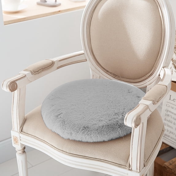 Gifts TTJ Round Plush Bubble Seat Cushion Non Slip 15.7 in Soft Thickened Dining Stool Pad Comfortable Warm Washable Cushion For Home Office Dining Chair Support