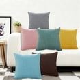 thumbnail image 1 of Gifts TTJ Thick Linen-Look Square Pillow Set 15.7 x 15.7 in Includes Insert Soft Durable Decorative Sofa Cushion Zippered Breathable Cover Modern Home Accent for Living Room Bedroom, Pillow Set, 1 of 7