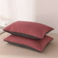 thumbnail image 1 of Gifts TTJ Two-Tone Anti-Sweat Pillowcase 18.9x29.1 in Breathable Hotel-Style Protective Cover Oil Proof Encasement Durable Machine Washable Home Bedding, 1 of 6