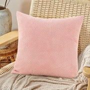 Gifts TTJ Velvet Bean Lumbar Pillow Set 15.7 x 15.7 in Includes Insert Soft Plush Square Sofa Cushion Zippered Cover Breathable Decorative Backrest Support for Living Room Bedding, Pillow Set