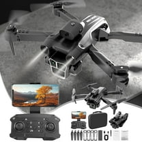 Gifts for Teenage Boys 16-20, FPV Drone with 1080P Double Camera .4G WIFI FPV Quadcopter with Headless Follow Me Altitude Hold Toys Gifts for Kids Adults, Black