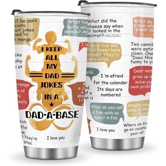 Gifts Travel Mug for Dad Fathers Day Gift Coffee Tumbler for Father from Daughter Son, Birthday Christmas 20oz Stainless Steel Slider Lid Insulated Car Home Office Cup