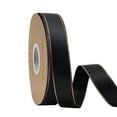 thumbnail image 1 of Gifts Under 20 Dollars 1" Double Gold Edged Wired Sheer Organza Ribbon by 25 Yards - Black, 1 of 4