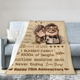 thumbnail image 1 of Gifts Wedding For 20th Blanket Gifts For Kids Adults - Lightweight Throw Blanket For Bedroom Living Room Decor Soft Fuzzy Fleece Cozy Plush Bed Couch 50"X40", 1 of 7