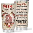 thumbnail image 1 of Gifts For Wife - 20oz You & Me Stainless Steel Tumblers Gifts For Her - Birthday Gift Ideas for Wife - Unique Mothers Day Gifts For Wife From Husband - Valentines Gift Ideas For Women, 1 Pack, 1 of 6