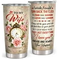 thumbnail image 1 of Gifts for Wife Anniversary Birthday Christmas - Happy Anniversary Wedding Gifts for Her - Wife Gifts from Husband - Wife Birthday Gift Ideas - Romantic Gifts for Her - 20 Oz I Love You Wife Tumbler, 1 of 6