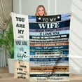 thumbnail image 1 of Gifts for Wife Birthday Wedding Anniversary Romantic Gifts Ideas from Husband, Valentines Mothers Day for her Women Wife Ultra Soft Blanket for Bedding Sofa Office Travel, 1 of 5