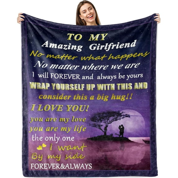 Gifts for Wife Blanket 60"X50",Wife Birthday Gift Ideas,Wife Birthday Gifts from Husband,Christmas Birthday Gifts for Wife,Romantic Anniversary Wedding Gifts for Wife,Best Wife Ever Gifts