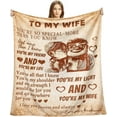 thumbnail image 1 of Gifts for Wife Blanket from Husband I Love You Wedding Anniversary Birthday Christmas Valentine's Mother's Day Blankets Romantic Present Gift for Her Women (50x40inch), 1 of 5