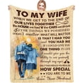 thumbnail image 1 of Gifts for Wife Romantic I Love You Anniversary Wedding Birthday Gift Ideas for Women Her to My Wife Blanket Christmas Valentines Mothers Day Presents from Husband Throw Blanket 60"x 50", 1 of 6