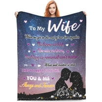 Gifts for Wife, to My Wife Blanket, for Her, Wife Birthday Gift Ideas, Romantic Gifts for Her, Wedding Marriage Gift, Soft Fleece Blanket Wife Presents Blankets, 50x60inch