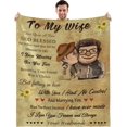 thumbnail image 1 of Gifts for Wife, To My Wife Blanket from Husband, Birthday Wedding Anniversary Valentine's Day Romantic Presents Love Gifts for Her Women, Super Soft Flannel Throw Blanket, 50x60 Inch, 1 of 6