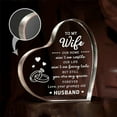 thumbnail image 1 of Gifts for Wife, Wife Christmas Ideas, Valentines Day Gifts for His Wife, 3.9"x3.9" Acrylic Keepsake, Wife Birthday Gifts from Husband, Christmas for Wife, for Wife, 1 of 4