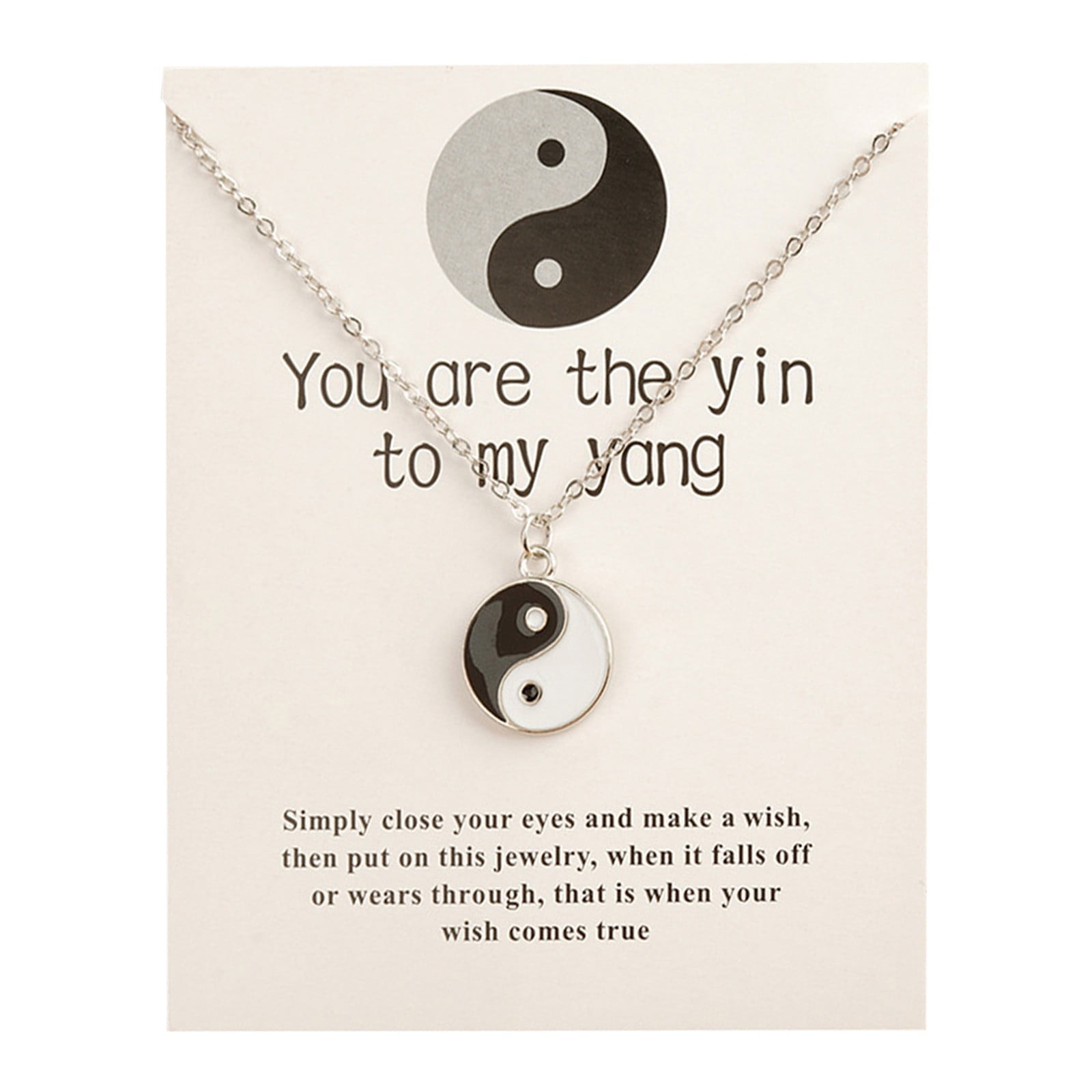 Gifts for Women 2024 New Chi Yin Bagua Necklace Alloy Drop Oil Clavicle ...