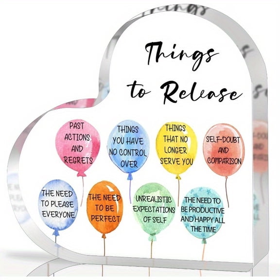 Gifts For Women, Acrylic Inspirational Gifts Encouragement Gifts Inspirational Quotes Keepsake Healing Psychological Decor Sign For Women Men Best Friend Bestie Colleague
