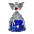 thumbnail image 1 of Gifts for Women Birthday Christmas Preserved Rose Forever Flower in Glass Angel Figurines Dark Blue Roses for Grandma Wife Her from Daughter, Valentines Day Decorations, 1 of 5