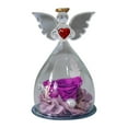 thumbnail image 1 of Gifts for Women Birthday Christmas Preserved Rose Forever Flower in Glass Angel Figurines Purple Roses for Grandma Wife Her from Daughter, Valentines Day Decorations, 1 of 6