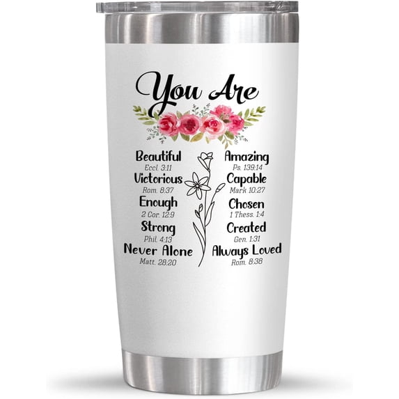 Gifts For Women - Christian Gifts For Women - Inspiration Religious Gifts Idea - Christmas Gifts For Women - Birthday Gifts For Women, Mom, Friend, Sister - 20 Oz Stainless Steel Tumbler